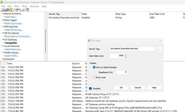 Kepware simulator